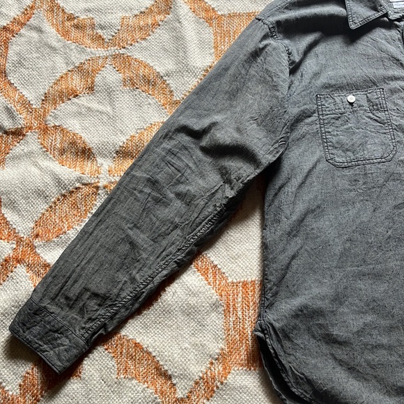 Visvim Long Sleeve Designer Button Down Shirt. Handmade of the finest materials - Picture 11 of 16